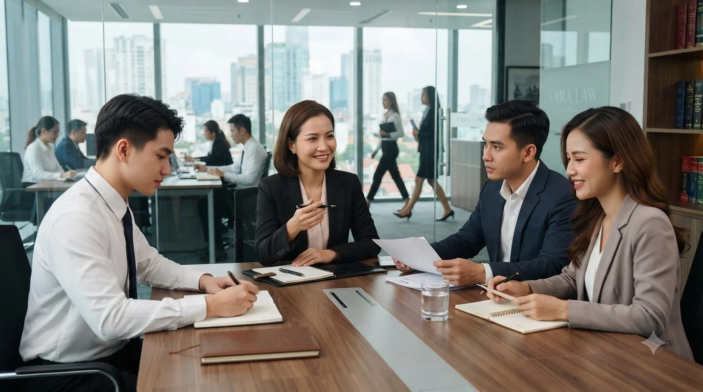 Đội ngũ luật sư trao đổi về Thực tập sinh Pháp lý